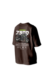 KAWASAKI Z900 Metallic Spark Black Printed Oversized Tee