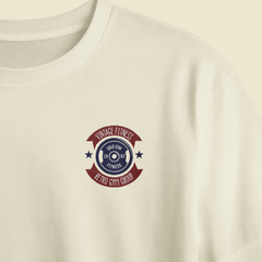 Vintage Fitness Printed Oversized Tee