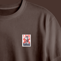 Red Label Apparel Chest Printed Oversized Tee