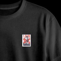 Red Label Apparel Chest Printed Oversized Tee