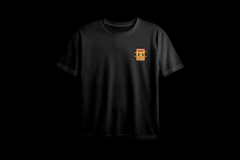 Warning! to Avoid Injury Oversized Chest Printed T-Shirt