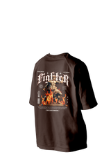 Fighter Printed Oversized Tee