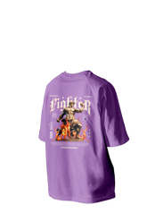 Fighter Printed Oversized Tee