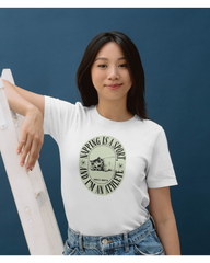 Napping Cat Regular Printed Tee