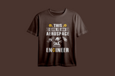 This Girl is An Aerospace Engineer Oversized Printed T-Shirt