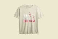 This Girl Loves The Gym Printed Oversized Tee