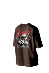 Brave Soul Printed Oversized Tee