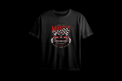American Muscle Car Printed Oversized Tee