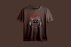 American Muscle Car Printed Oversized Tee