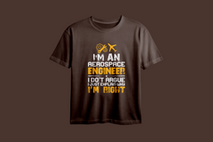 I'm An Aerospace Engineer Oversized Printed T-Shirt