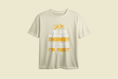 I'm An Aerospace Engineer Oversized Printed T-Shirt