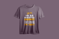 I'm An Aerospace Engineer Oversized Printed T-Shirt