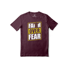 Faith Over Fear Regular Printed Tee