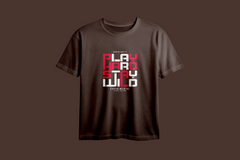 Play Hard Stay Wild Printed Oversized Tee