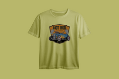 Hot Rod Custom Garage Printed Oversized Tee