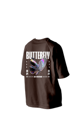 Butterfly Printed Oversized Tee