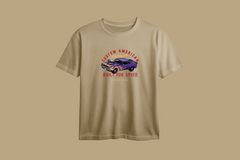 Custom American Muscle Car Printed Oversized Tee