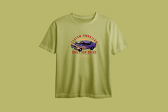 Custom American Muscle Car Printed Oversized Tee