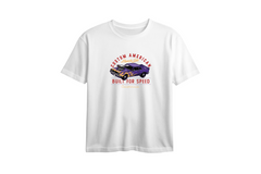 Custom American Muscle Car Printed Oversized Tee