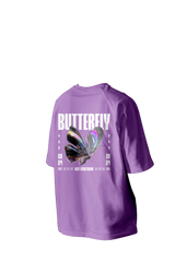 Butterfly Printed Oversized Tee
