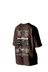 Harley Davidson Printed Oversized Tee
