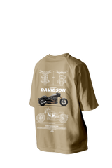 Harley Davidson Printed Oversized Tee