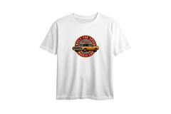 Built for Speed Custom Muscle Car Printed Oversized Tee