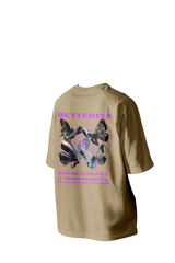 Where Elegance Takes Flight Printed Oversized Tee