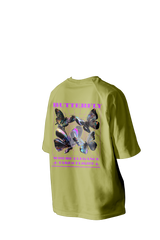 Where Elegance Takes Flight Printed Oversized Tee