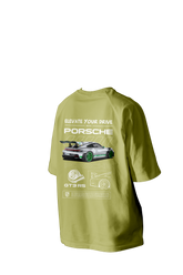 Elevate Your Drive With Porsche GT3 RS Printed Oversized Tee