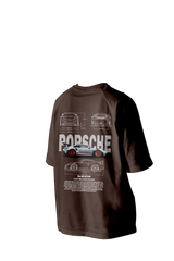 Porsche The 911 GT3 RS Printed Oversized Tee