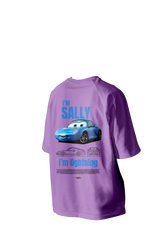 I'm Sally, I'm Lightning Printed Oversized Tee
