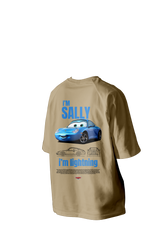 I'm Sally, I'm Lightning Printed Oversized Tee