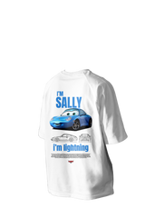 I'm Sally, I'm Lightning Printed Oversized Tee