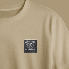 Vintage Racers Chest Printed Oversized Tee