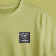 Vintage Racers Chest Printed Oversized Tee