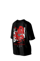 Born to Burn Dragon Printed Oversized Tee