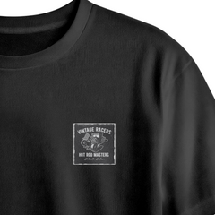 Vintage Racers Chest Printed Oversized Tee