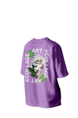 Art Collage Printed Oversized Tee