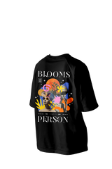 Blooms Person Printed Oversized Tee