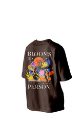 Blooms Person Printed Oversized Tee