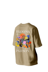 Blooms Person Printed Oversized Tee