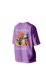 Blooms Person Printed Oversized Tee