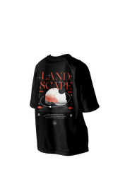 Land Scape Printed Oversized Tee