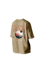 Land Scape Printed Oversized Tee