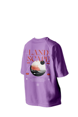 Land Scape Printed Oversized Tee
