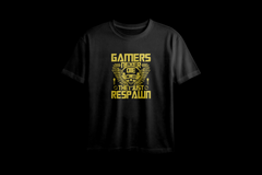 Gamers Never Die They Just Respawn Printed Oversized Tee