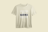 I Flexed And Sleeves Fell Off Printed Oversized Tee