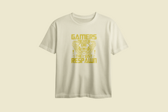 Gamers Never Die They Just Respawn Printed Oversized Tee