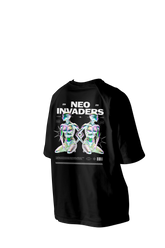 NEO INVADERS Printed Oversized Tee